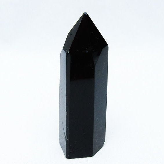 モリオン 六角柱 黒水晶 ポイント 142-10690