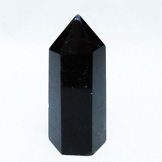 モリオン 六角柱 黒水晶 ポイント 142-10692