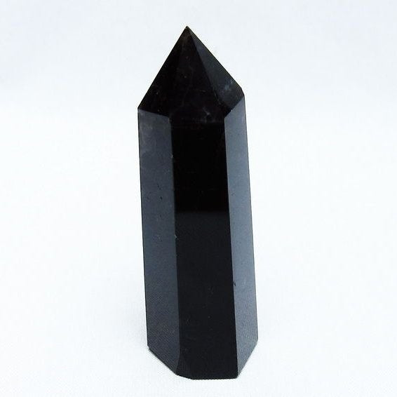 モリオン 六角柱 黒水晶 ポイント 142-10697