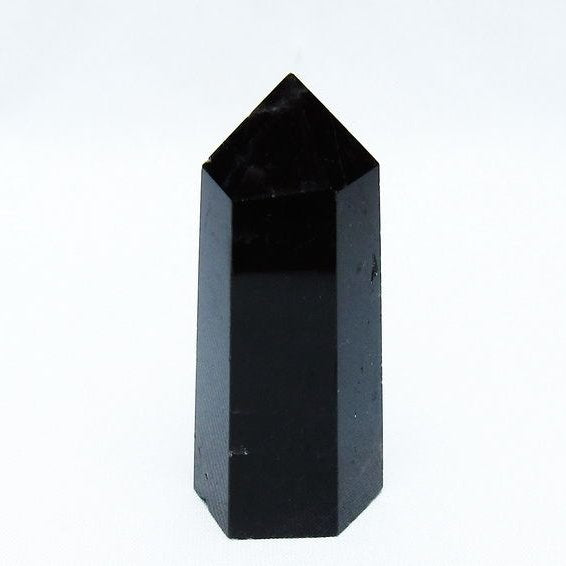 モリオン 六角柱 黒水晶 ポイント 142-10698