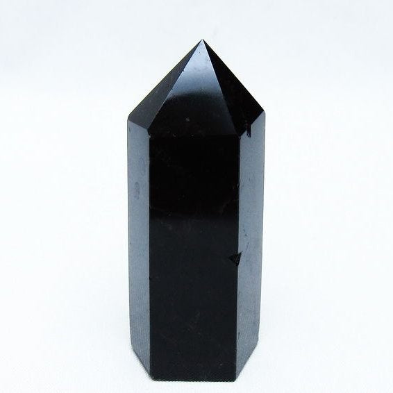 モリオン 六角柱 黒水晶 ポイント 142-10699