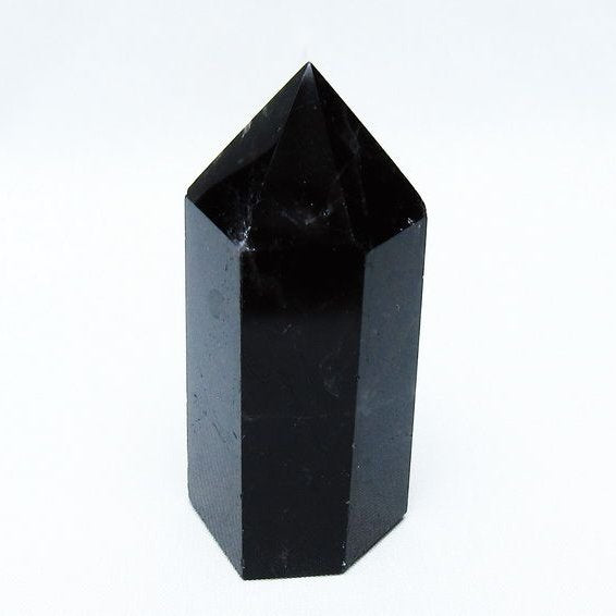 モリオン 六角柱 黒水晶 ポイント 142-10700