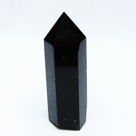 モリオン 六角柱 黒水晶 ポイント 142-10703