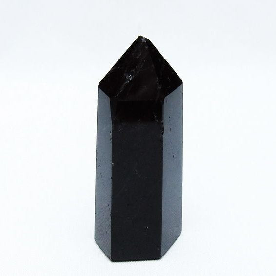 モリオン 六角柱 黒水晶 ポイント 142-10704