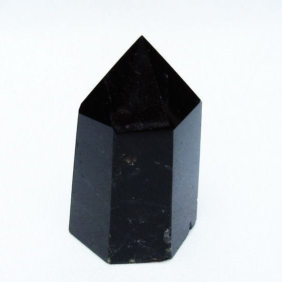 モリオン 六角柱 黒水晶 ポイント 142-10708