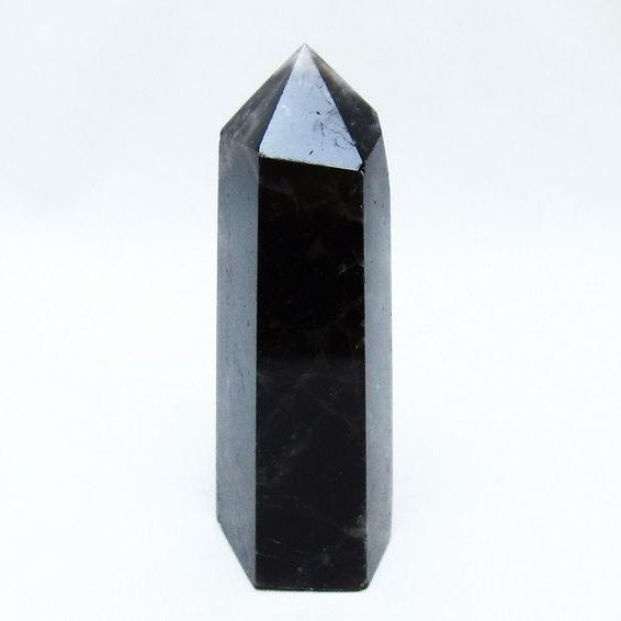 モリオン 六角柱 黒水晶 ポイント 142-10711