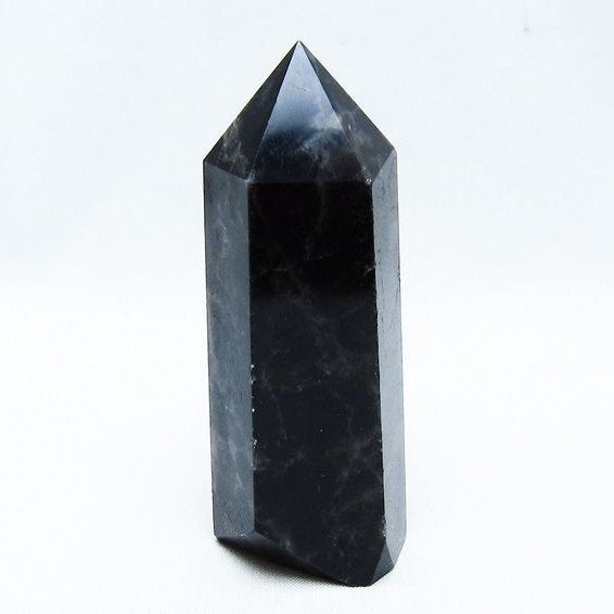 モリオン 六角柱 黒水晶 ポイント 142-10712