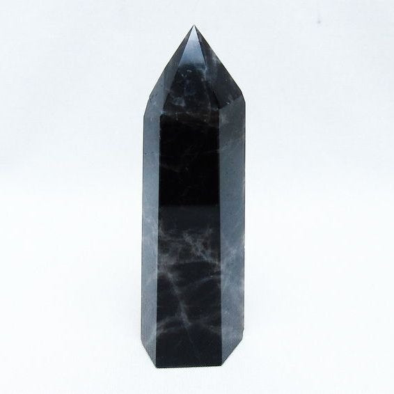 モリオン 六角柱 黒水晶 ポイント 142-10713