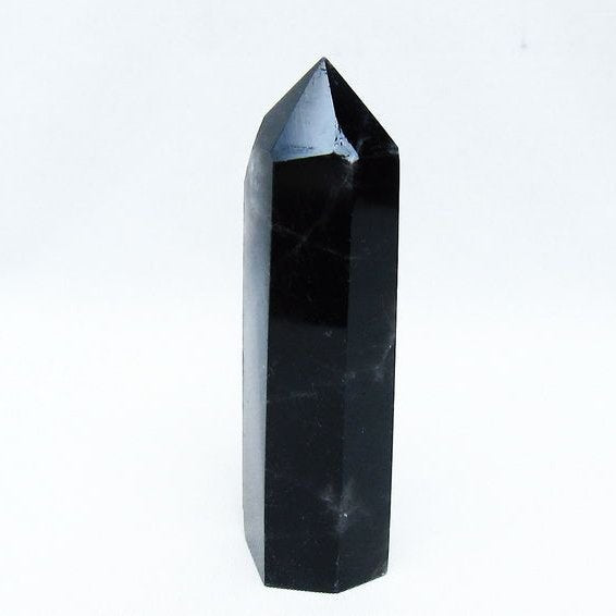 モリオン 六角柱 黒水晶 ポイント 142-10714