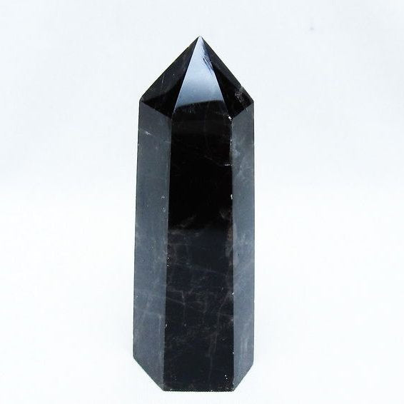 モリオン 六角柱 黒水晶 ポイント 142-10720
