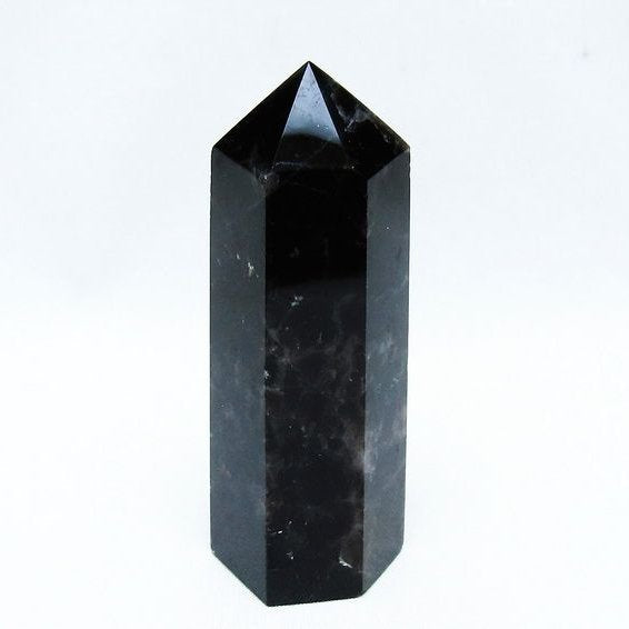 モリオン 六角柱 黒水晶 ポイント 142-10723