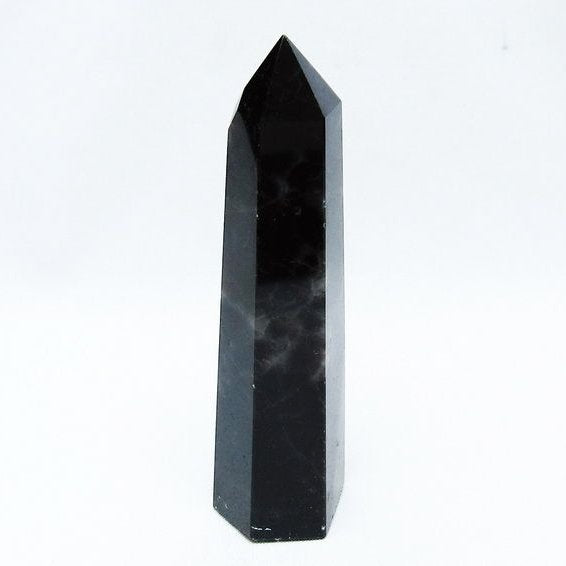 モリオン 六角柱 黒水晶 ポイント 142-10725
