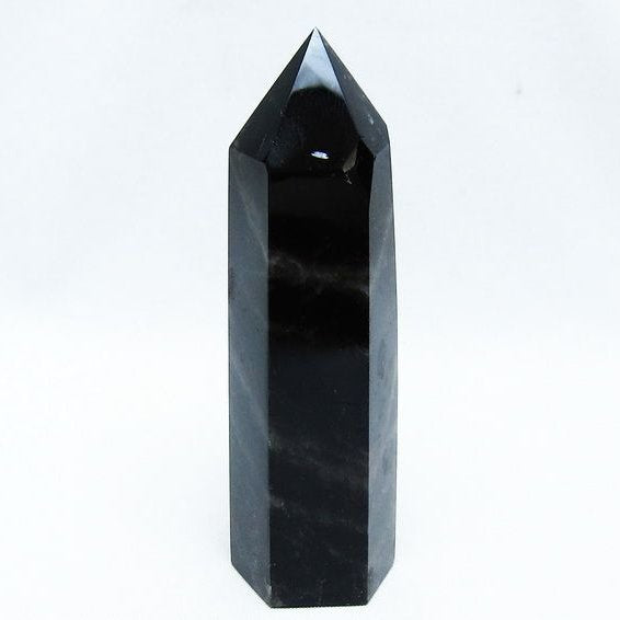モリオン 六角柱 黒水晶 ポイント 142-10726