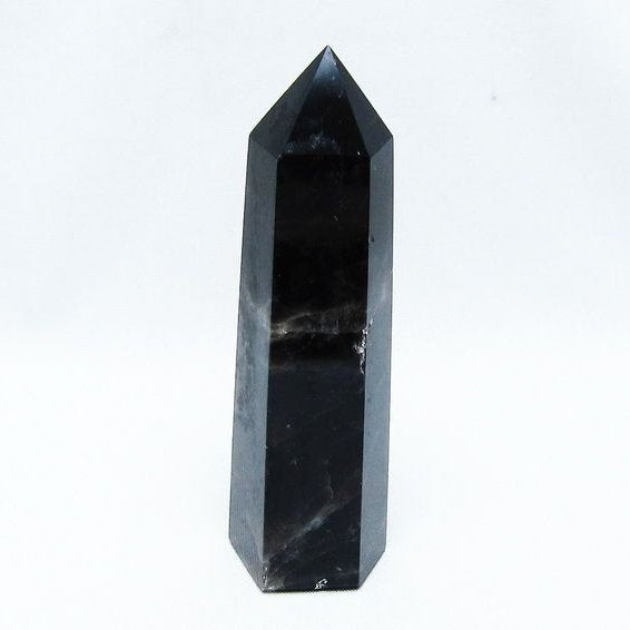 モリオン ポイント 黒水晶 六角柱 142-10728
