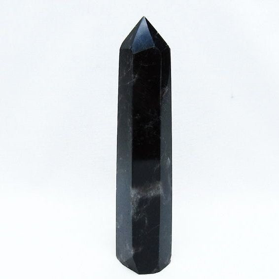 モリオン ポイント 黒水晶 六角柱 142-10733