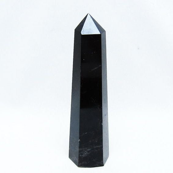 モリオン ポイント 黒水晶 六角柱 142-10734