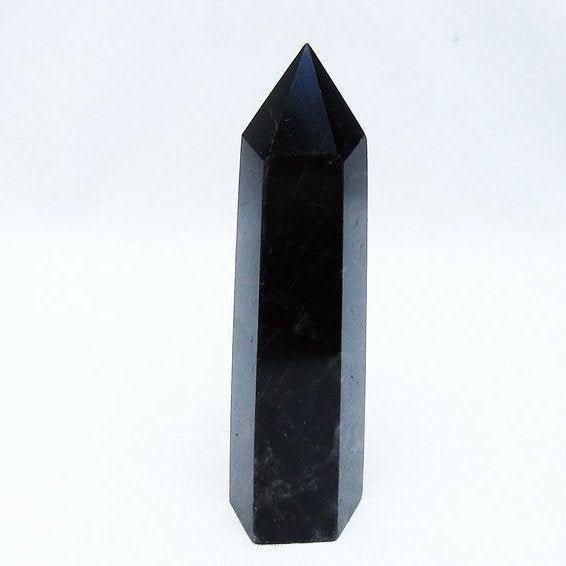 モリオン ポイント 黒水晶 六角柱 142-10736