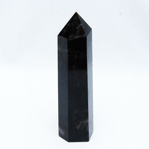 モリオン ポイント 黒水晶 六角柱 142-10737