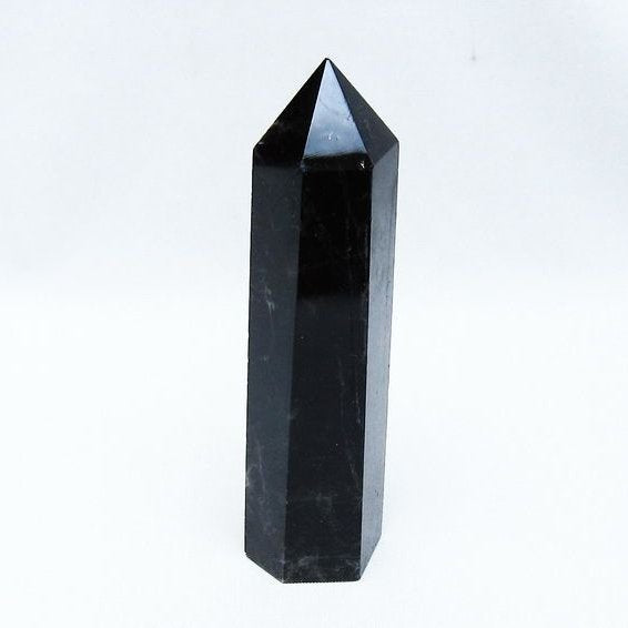 モリオン ポイント 黒水晶 六角柱 142-10738
