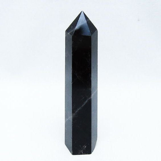 モリオン ポイント 黒水晶 六角柱 142-10741