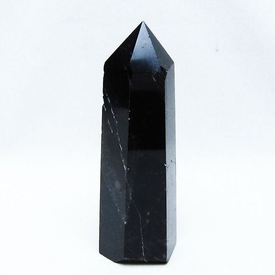 モリオン ポイント 黒水晶 六角柱 142-10742