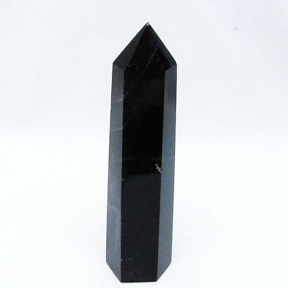 モリオン ポイント 黒水晶 六角柱 142-10743