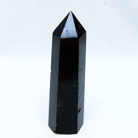 モリオン ポイント 黒水晶 六角柱 142-10746