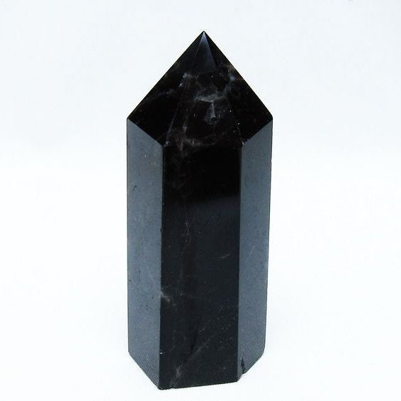 モリオン ポイント 黒水晶 六角柱 142-10748