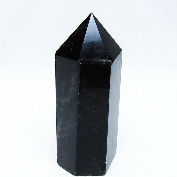 モリオン ポイント 黒水晶 六角柱 142-10750