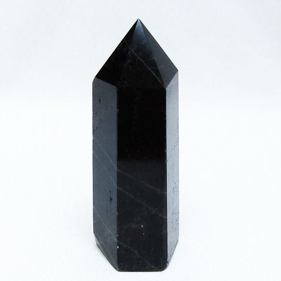 モリオン ポイント 黒水晶 六角柱 142-10751