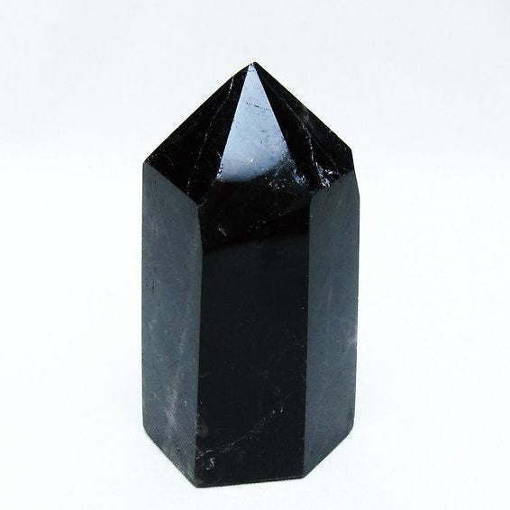 モリオン ポイント 黒水晶 六角柱 142-10756