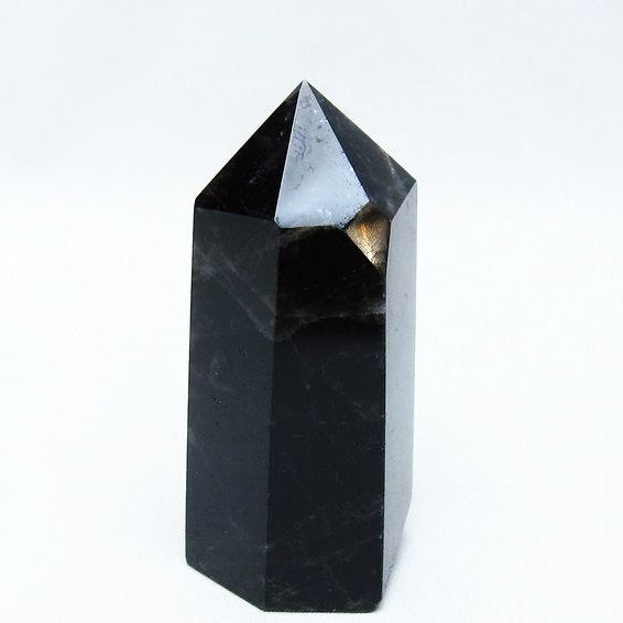 モリオン ポイント 黒水晶 六角柱 142-10757