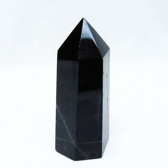 モリオン ポイント 黒水晶 六角柱 142-10758
