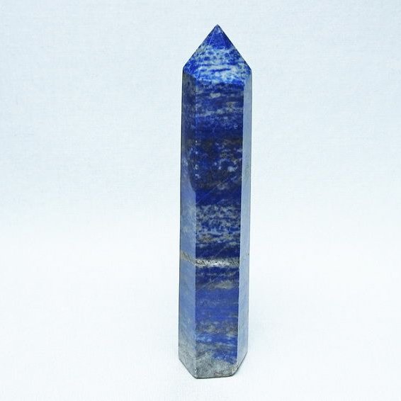 ラピスラズリ 六角柱 ポイント 置物 一点物 142-10907