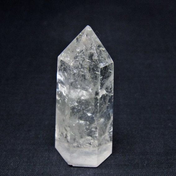 水晶 六角柱 ポイント 置物 一点物 142-10958