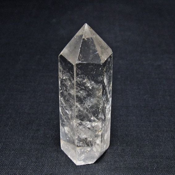 水晶 六角柱 ポイント 置物 一点物 142-10959