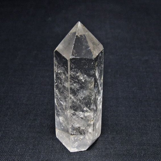 水晶 六角柱 ポイント 置物 一点物 142-10959