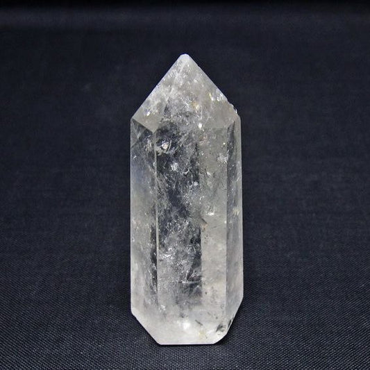 水晶 六角柱 ポイント 置物 一点物 142-10963