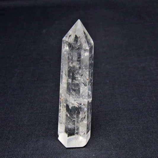 水晶 六角柱 ポイント 置物 一点物 142-10965