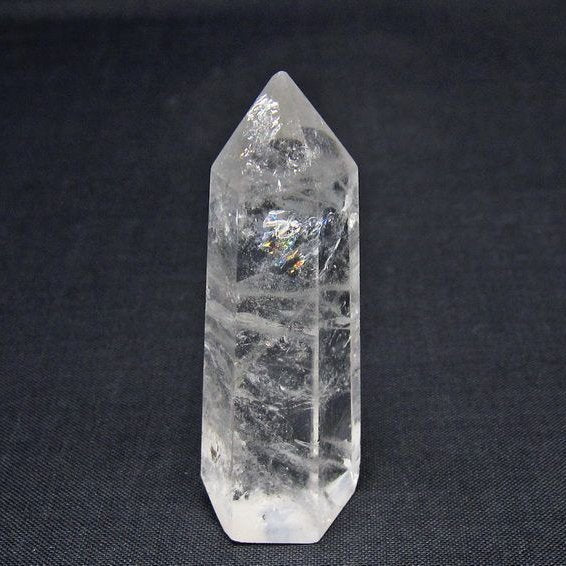 水晶 六角柱 ポイント 置物 一点物 142-10966