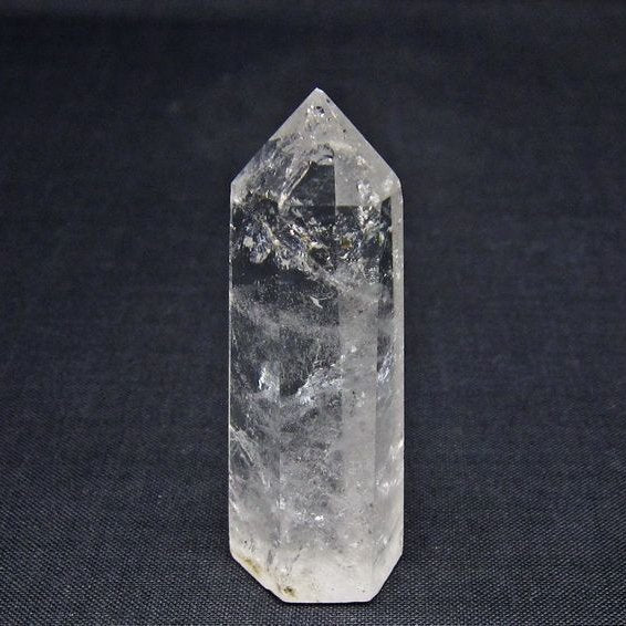 水晶 六角柱 ポイント 置物 一点物 142-10977