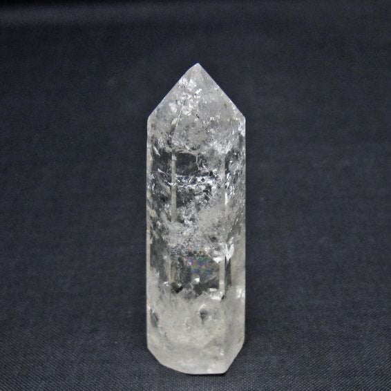 水晶 六角柱 ポイント 置物 一点物 142-10984