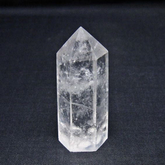 水晶 六角柱 ポイント 置物 一点物 142-10991