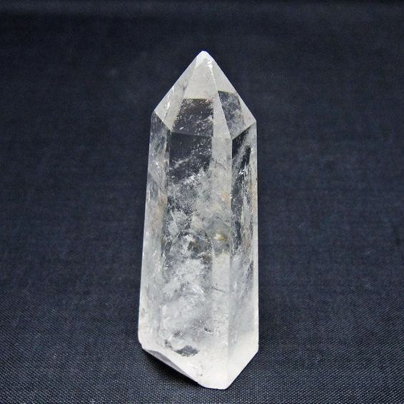 水晶 六角柱 ポイント 置物 一点物 142-10997