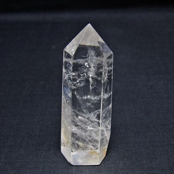 水晶 六角柱 ポイント 置物 一点物 142-11000