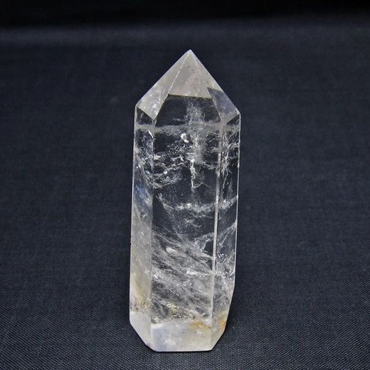 水晶 六角柱 ポイント 置物 一点物 142-11000