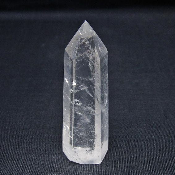 水晶 六角柱 ポイント 置物 一点物 142-11001