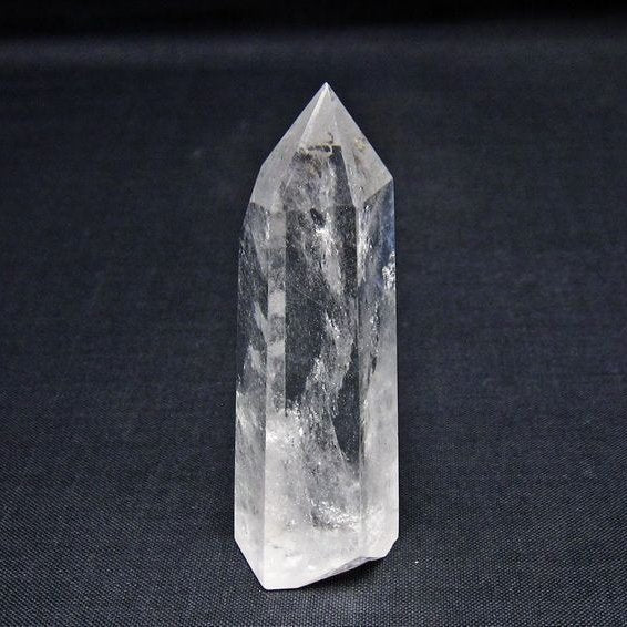 水晶 六角柱 ポイント 置物 一点物 142-11005