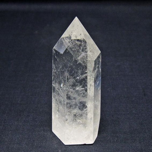 水晶 六角柱 ポイント 置物 一点物 142-11006