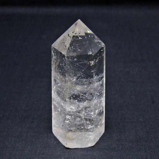 水晶 六角柱 ポイント 置物 一点物 142-11008